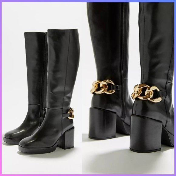 Seychelles No Love Lost Chain Tall Boots - Picture 9 of 13